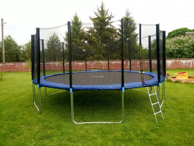 Батут "Atlas Sport 435 см (14ft) PRO (усиленные опоры)", ORANGE