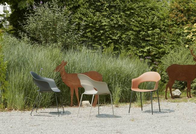 Кресло пластиковое Lady B терракотовый 560х580х780 мм