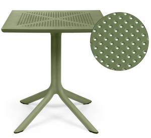 Стол пластиковый обеденный Clip 70 агава 700х700х750 мм