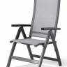 Кресло металлическое текстиленовое GS 942 антрацит, серебристо-черный 650х580хх1130 мм