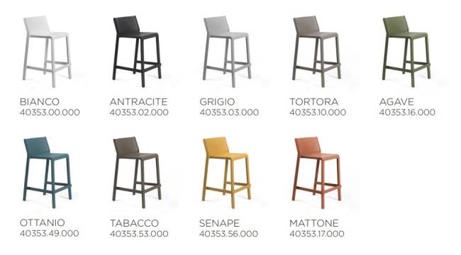 Стул пластиковый полубарный Trill Stool Mini кирпичный 470х525х850 мм Стул пластиковый полубарный Trill Stool Mini кирпичный 470х525х850 мм