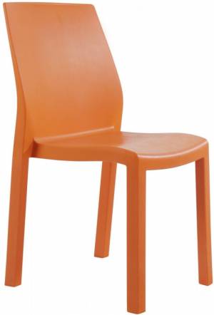 Стул пластиковый Yummy оранжевый 470х535х845 мм