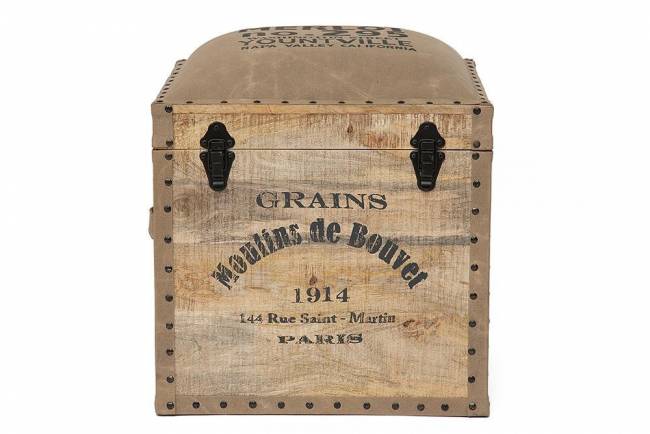 Пуф - сундук Secret De Maison PERRET (mod. M-540 ) дерево манго/ткань хлопок, 45*45*50, натуральный, ткань: винтаж натуральный дерево манго/ткань хлопок Пуф - сундук Secret De Maison PERRET (mod. M-540 ) дерево манго/ткань хлопок, 45*45*50, натуральный, ткань: винтаж натуральный дерево манго/ткань хлопок