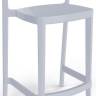 Стул пластиковый полубарный Abuela Stool 67 жемчужно-серый 500х440х910 мм