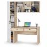 Мебель для учёбы Бостон № 24 цвет дуб эндгрейн элегантный/фасады МДФ милк рикамо софт