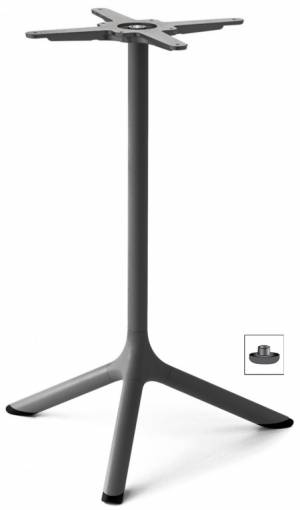 Подстолье металлическое Tripe антрацит Ø610х730 мм