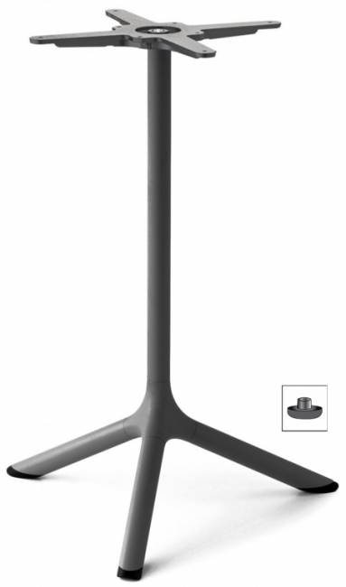 Подстолье металлическое Tripe антрацит Ø610х730 мм