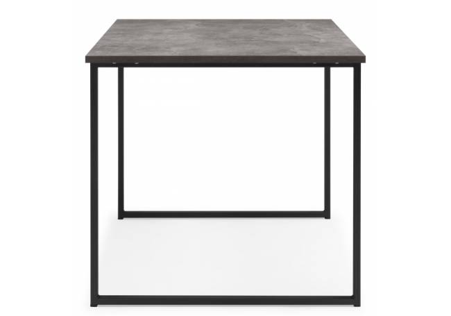 Лиман 140 х 80 бетон светлый / черный матовый