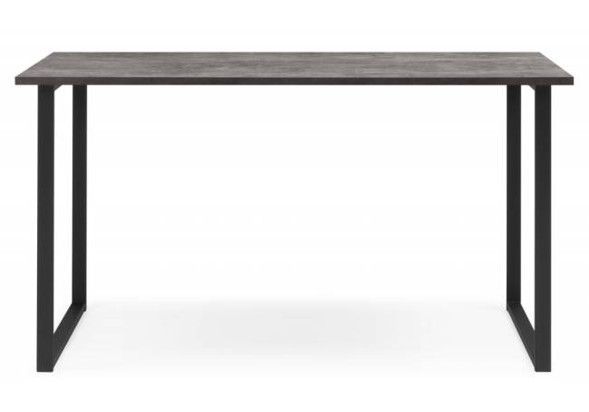 Лиман 140 х 80 бетон светлый / черный матовый