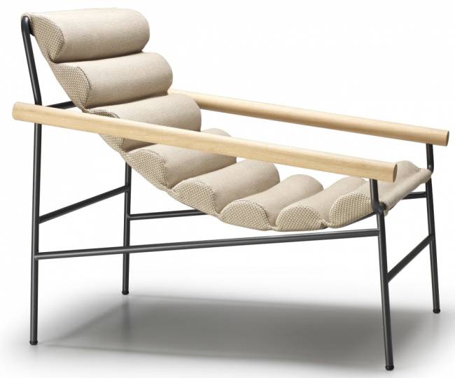 Кресло лаунж металлическое Dress Code Fashion Indoor антрацит, бежевый 750х860х745 мм