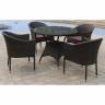 Комплект плетеной мебели T197ANS/Y350A-W53-D96 4Pcs Brown