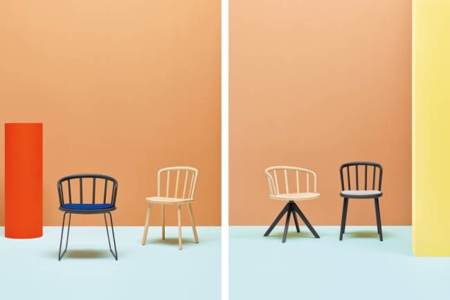 Кресло деревянное на полозьях Nym 550х515х730 мм Кресло деревянное на полозьях Nym 550х515х730 мм