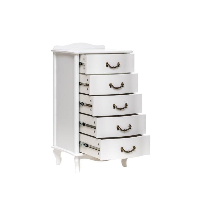 Комод Leset "Джульетта" узкий (5 ящ.) Молочный дуб