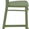Стул пластиковый полубарный Cross Bar 65 оливковый 450х500х960 мм