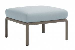 Пуф пластиковый с подушкой Komodo Pouf тортора, лед 700х700х490 мм