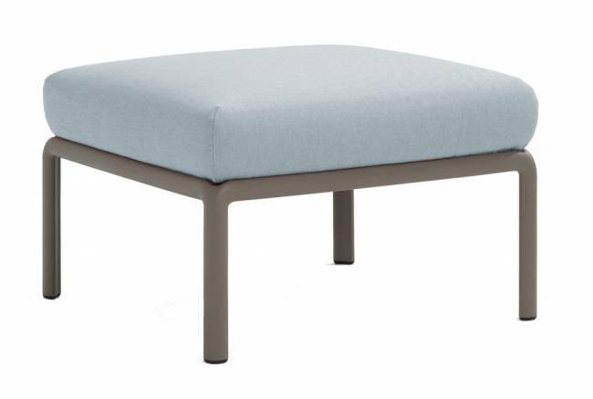 Пуф пластиковый с подушкой Komodo Pouf тортора, лед 700х700х490 мм