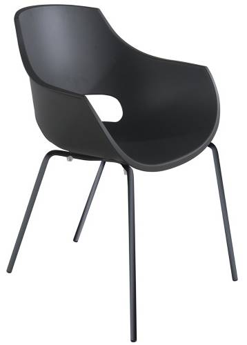 Кресло пластиковое Opal-ML Pro антрацит 600х600х810 мм Кресло пластиковое Opal-ML Pro антрацит 600х600х810 мм