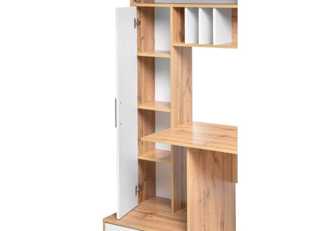 Лайт 03.243 дуб золотой (craft) / белый премиум