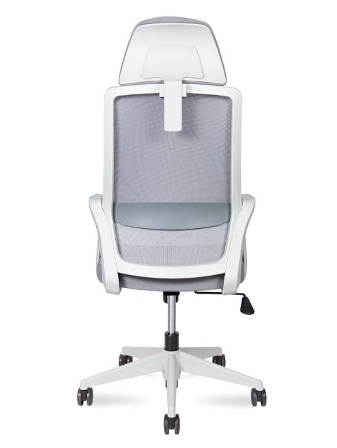 Кресло офисное / Pino grey / серый пластик / серая сетка / серая ткань