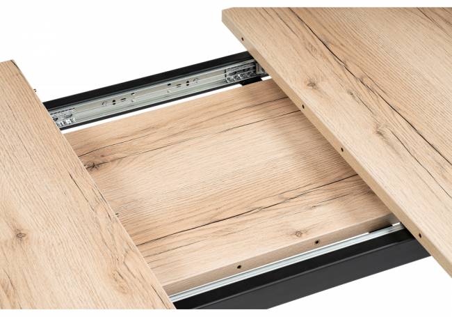 Колон Лофт 120(160)х75х75 25 мм дуб делано светлый / матовый черный