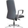 Кресло офисное / Вэст LB / West LB  / серая кожа / алюминиевая база