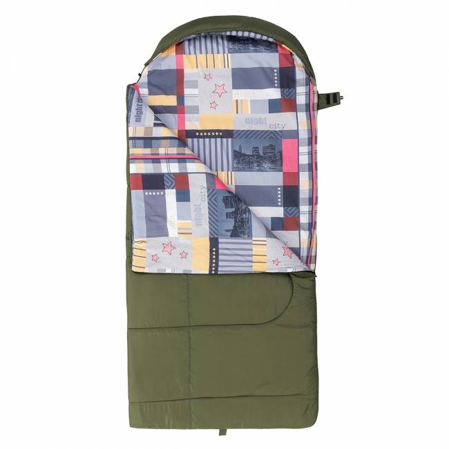 Спальный мешок OLYMPUS Wide Plus 400 (220х106, холлоф.,зеленый/город) (T-HS-SB-OWP-400-NC) Helios Спальный мешок OLYMPUS Wide Plus 400 (220х106, холлоф.,зеленый/город) (T-HS-SB-OWP-400-NC) Helios