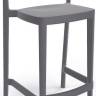Стул пластиковый полубарный Abuela Stool 67 серый 500х440х910 мм