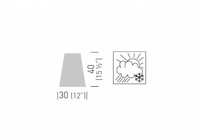 Подстолье пластиковое Roller Base Ø300х400 мм