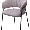 Стул ГЕММА, цвет RAIN 10 lavanda, велюр / черный каркас М-City