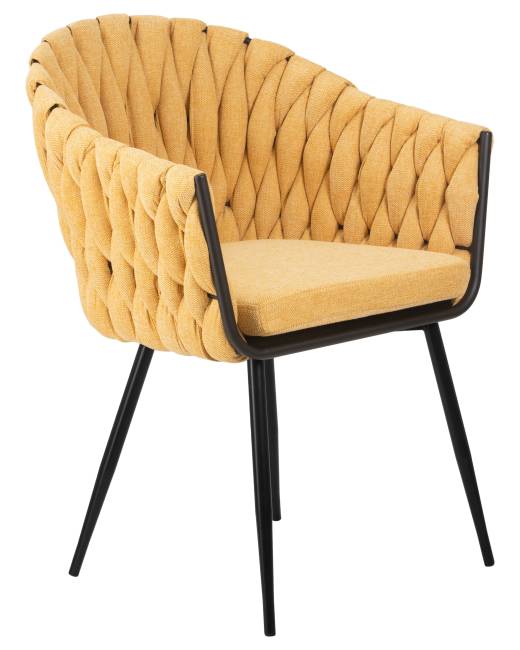 Набор 2 шт Стул обеденный DOBRIN MATILDA, жёлтая ткань (LAR 275-8)