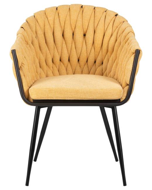 Набор 2 шт Стул обеденный DOBRIN MATILDA, жёлтая ткань (LAR 275-8)