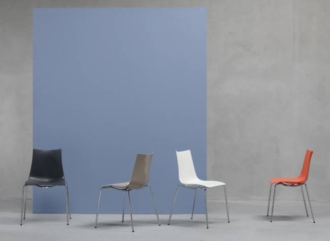 Стул пластиковый Zebra Technopolymer 4 legs хром, лен 540х520х810 мм Стул пластиковый Zebra Technopolymer 4 legs хром, лен 540х520х810 мм