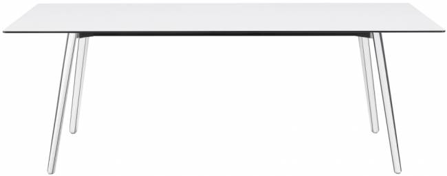 Стол ламинированный Squid алюминиевый, белый 2090х1000х730 мм