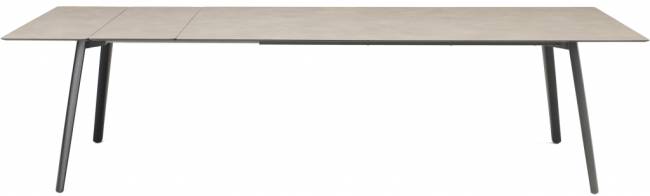 Стол ламинированный раздвижной Squid Extendable антрацит, тортора шпатель 2090-2490-2890х1000х730 мм