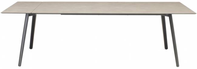 Стол ламинированный раздвижной Squid Extendable антрацит, тортора шпатель 2090-2490-2890х1000х730 мм