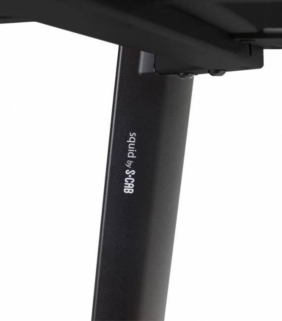 Стол ламинированный раздвижной Squid Extendable антрацит, тортора шпатель 2090-2490-2890х1000х730 мм