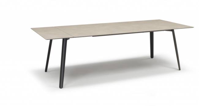 Стол ламинированный раздвижной Squid Extendable антрацит, тортора шпатель 2090-2490-2890х1000х730 мм