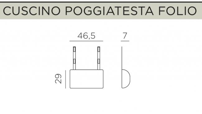 Подушка-подголовник для лаунж кресла Folio розовый 465х290х70 мм Подушка-подголовник для лаунж кресла Folio розовый 465х290х70 мм