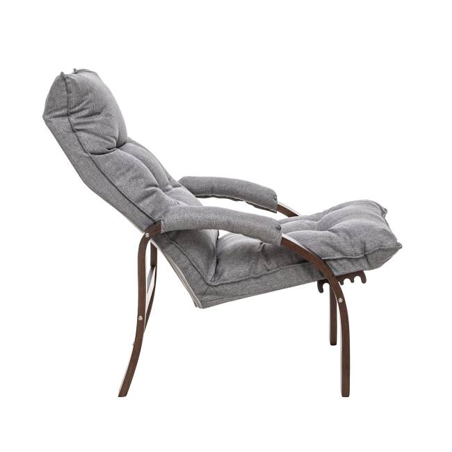 Кресло-трансформер Leset Левада Орех текстура Malmo 90 (серый)