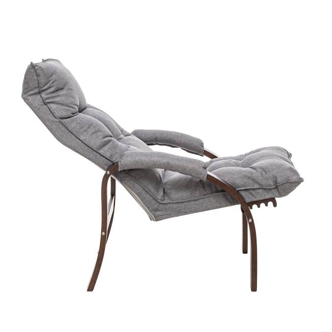 Кресло-трансформер Leset Левада Орех текстура Malmo 90 (серый)