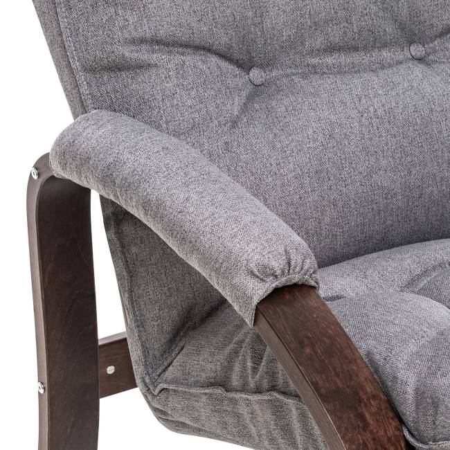 Кресло-трансформер Leset Левада Орех текстура Malmo 90 (серый)