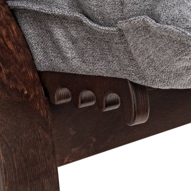 Кресло-трансформер Leset Левада Орех текстура Malmo 90 (серый)