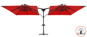 Зонт профессиональный двухкупольный 6х3 м Double Banana T 6000х3000 мм