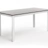 "Венето" обеденный стол из HPL 160х80см, цвет "серый гранит", каркас белый