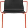 Кресло пластиковое Inga оранжевый, черный 535х520х800 мм