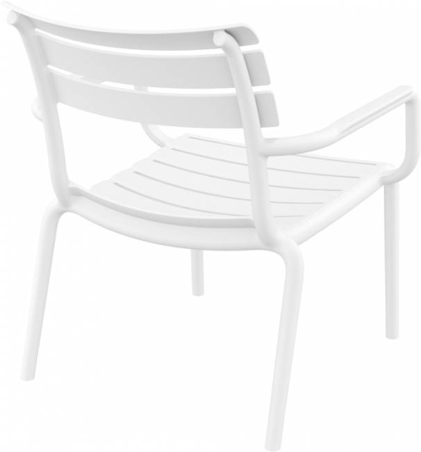 Кресло лаунж пластиковое Paris Lounge белый 680х700х760 мм