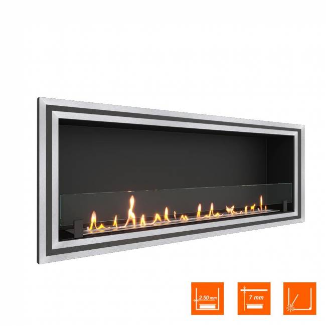 Биокамин встраиваемый SteelHeat ONE-D 1400 XL (Стекло)