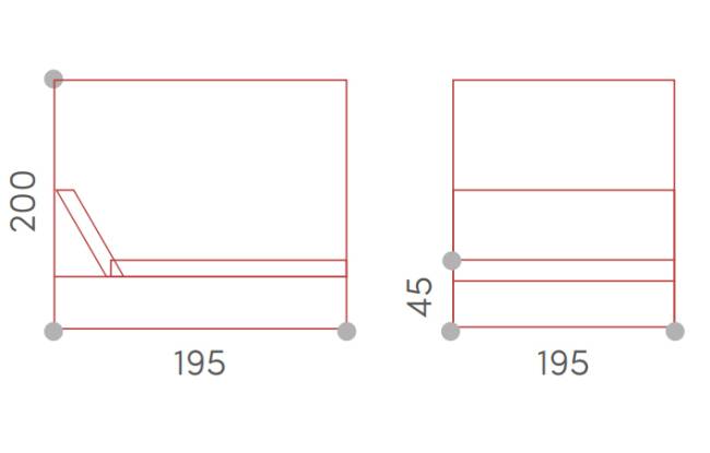 Шатер с лежаками Antigua белый, тортора 1950х1950х2000 мм