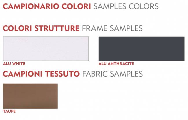 Шатер с лежаками Antigua белый, тортора 1950х1950х2000 мм