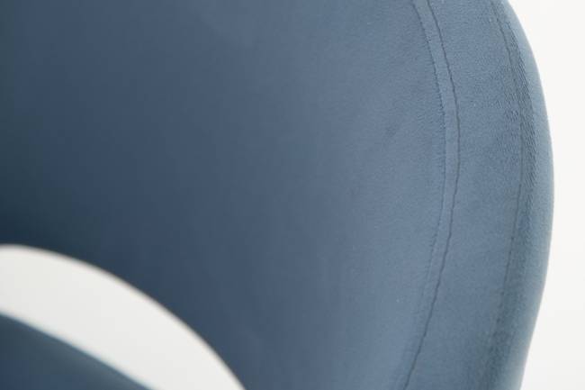 Стол Монте К 90 орех с креслами Пичч велюр синий